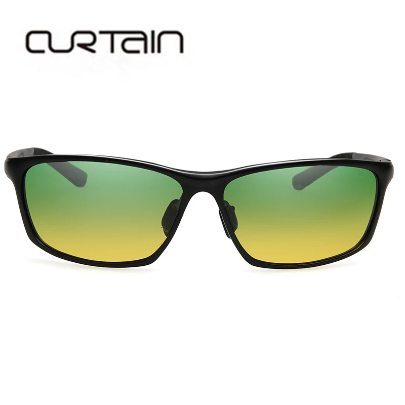 Модные Мужские поляризационные солнцезащитные очки для дня и ночи из