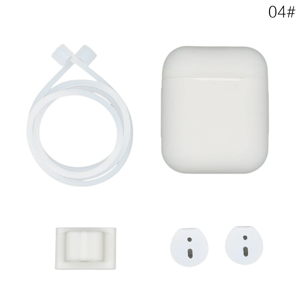 4 5 в 1 силиконовый чехол для Airpods для IPhone Bluetooth/беспроводные наушники защита от потери чехол Чехол для ушных крючков аксессуар 60 - Цвет: 4
