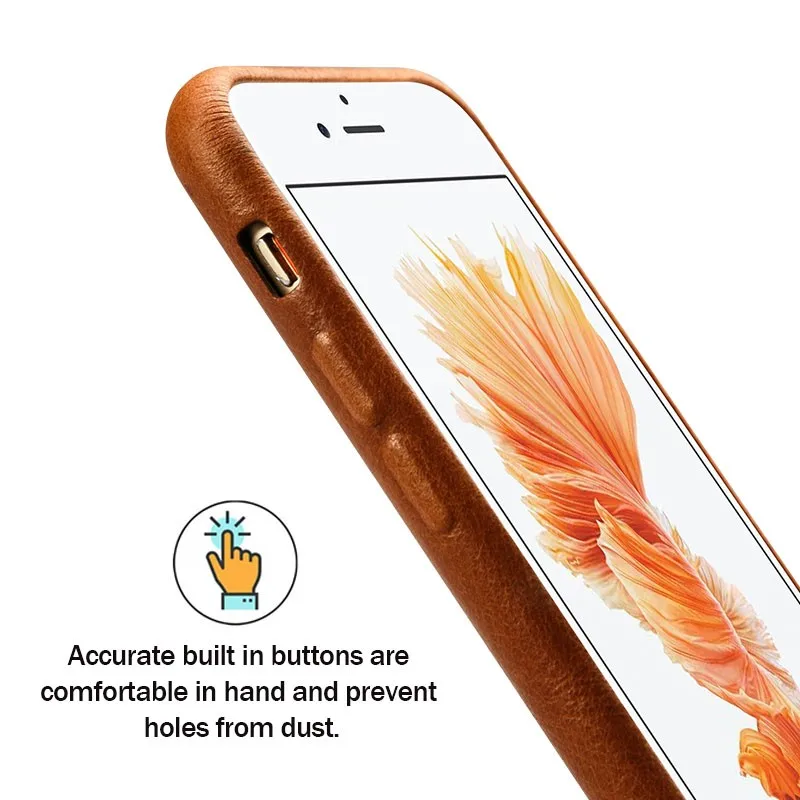 Jisoncase Чехол из натуральной кожи для iPhone 6s 6 plus 5,5 дюймов мягкая подкладка Роскошная тонкая задняя крышка для iPhone 6 plus 6s plus чехол s