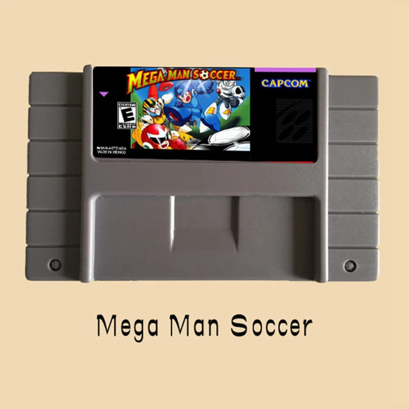 Mega Man Soccer 16 бит большая серая игровая карта для NTSC игрового игрока | Электроника