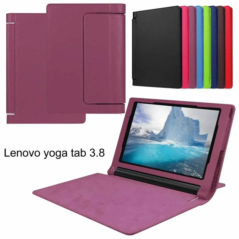 3 в 1 роскошный Личи узор из искусственной кожи чехол для lenovo Yoga tab 850F YT3 850M + пленка