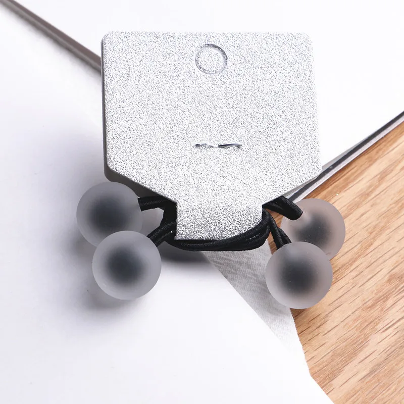 2 шт./лот, цветной акриловый шарик в форме резинки для волос для девочек, держатель для конского хвоста, милая резинка, Детские аксессуары для волос