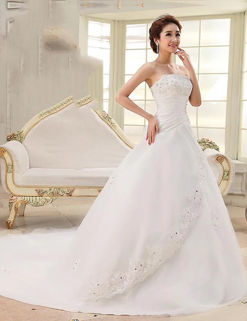 Wedding Dress 2017 A Line Floor-length Sleeveless Sexy Bride Gown Vestido De Noiva | Свадьбы и торжества