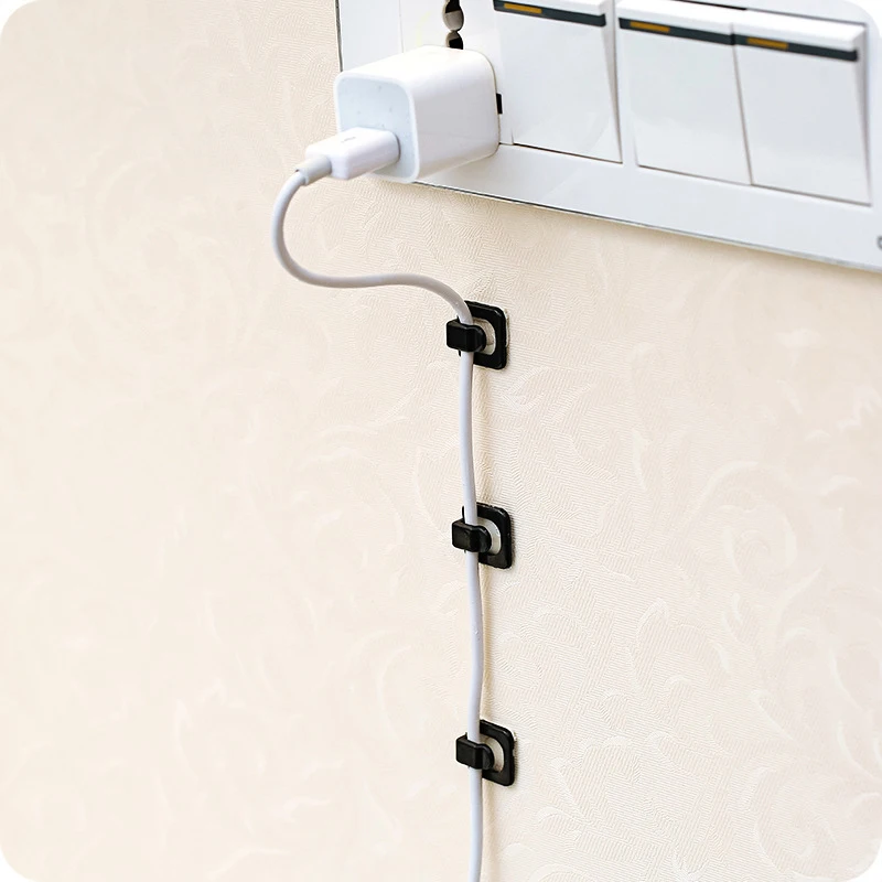 Лидер продаж мини зажимы для кабеля компьютера|Крючки и направляющие| |