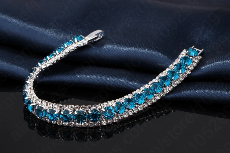 Cubic Zircon Bracelet&amp Bangle Bling Wristband 925 Sterling Silver Women Wedding Bridal Jewelry Free SHip | Украшения и