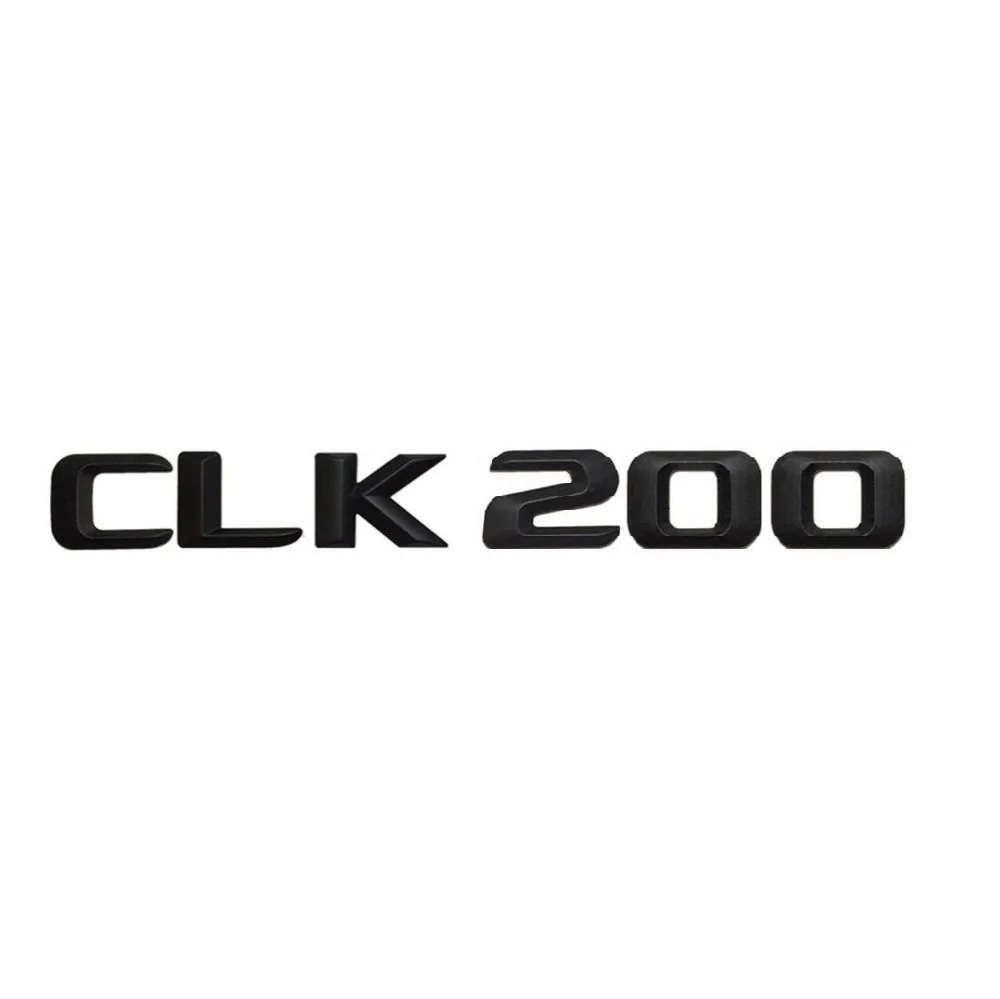 Матовый черный значок с надписью CLK 200 на заднюю часть багажника автомобиля