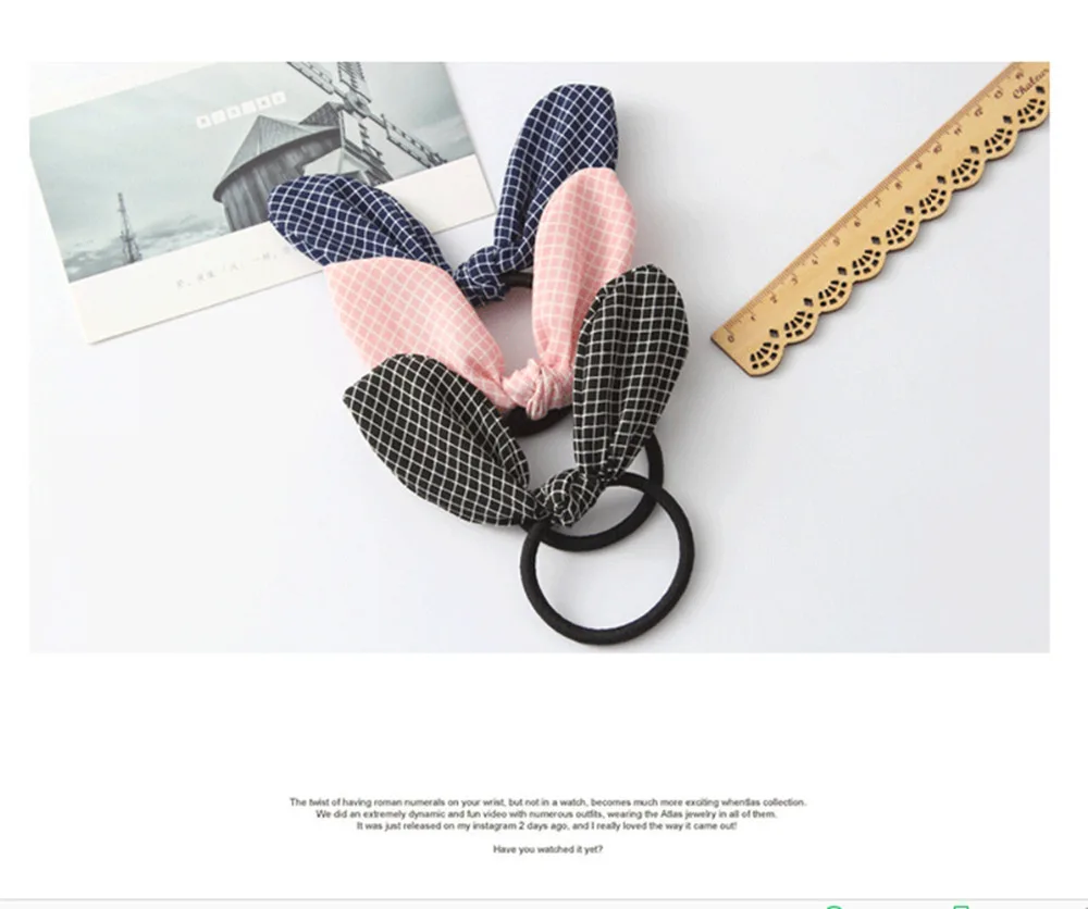 4 шт./лот супер милый кролик уши волосы держатели Женские аксессуары для волос