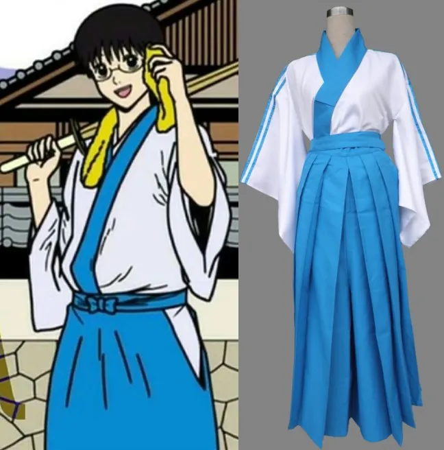 Кимоно для косплея GINTAMA Shimura Shinpachi|Костюмы аниме| |