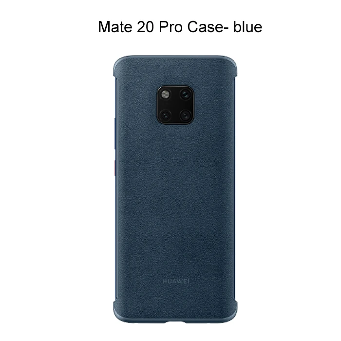 Mate 20pro case blue Официальный HUAWEI mate 20 mate 20 Pro Чехол Обложка на заднюю панель из искусственной кожи защитный чехол для mate 20 mate 20Pro чехол - Цвет: Mate 20pro case blue