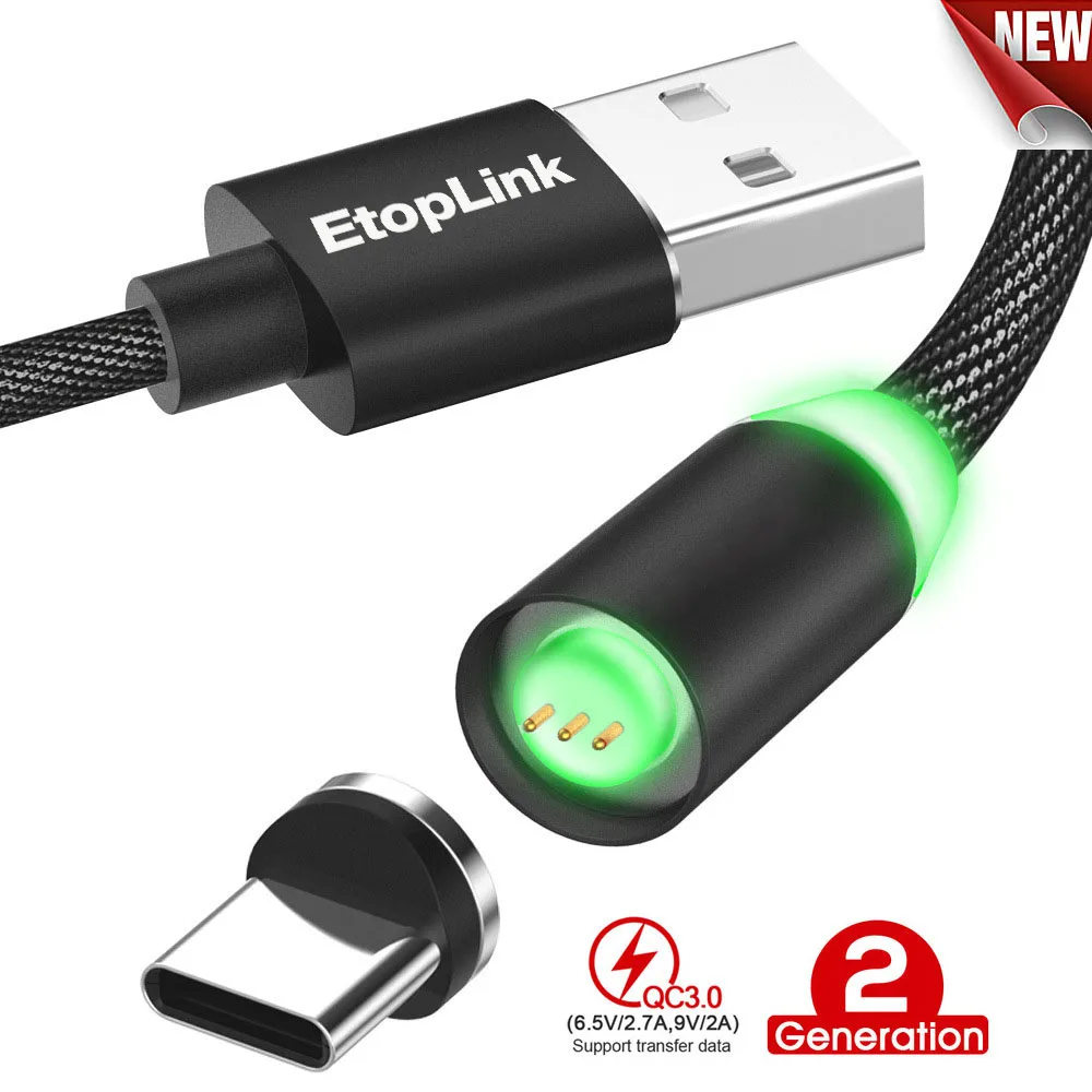 Магнитный USB-кабель EtopLink для быстрой зарядки и передачи данных 1 м | Электроника