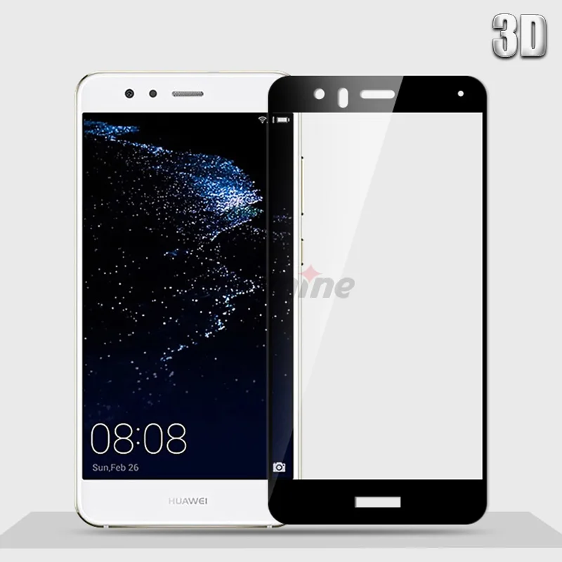 Black 3D Onenine 3D вогнутый Премиум Закаленное стекло для huawei P10 P10 Lite P10 Plus стеклянная пленка 2.5D полное покрытие протектор экрана телефона - Цвет: Black 3D
