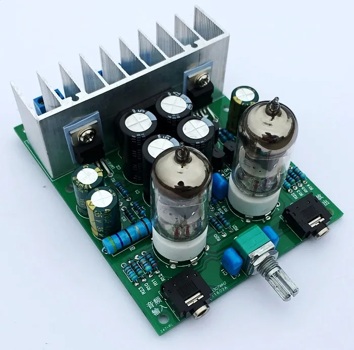 Готовый Hi-Fi 6J1 ламповый усилитель усилители для наушников LM1875T усилитель мощности 30 Вт