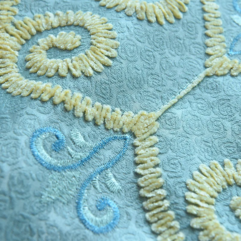 Европейские вышитые Оконные Занавески для гостиной роскошные шторы из