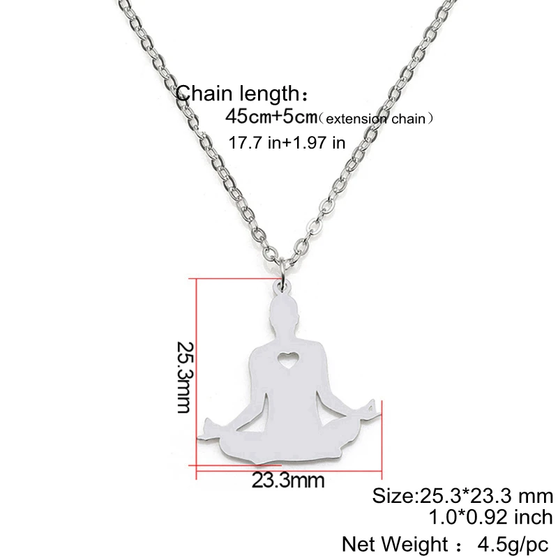 Ожерелье с подвеской в виде чакры для йоги из нержавеющей стали|chakra pendant|pendant