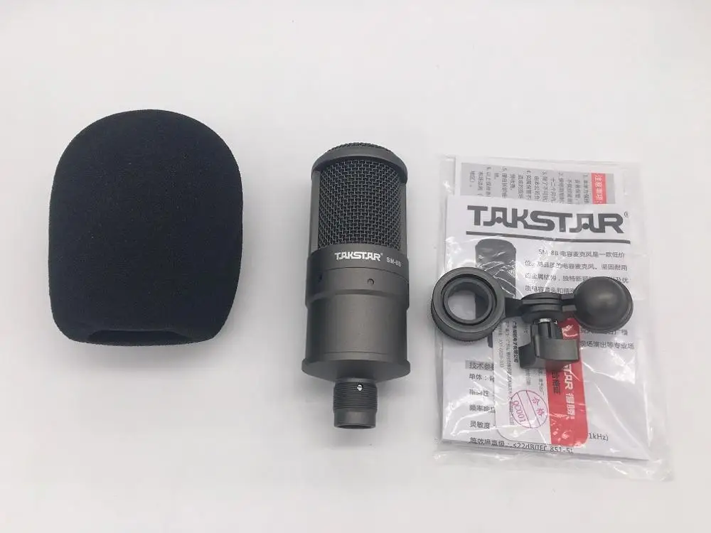 no retail packaging Горячая TAKSTAR SM-8B конденсаторный микрофон для вещания и записи микрофон ПК и сотовый телефон караоке без розничной упаковки - Цвет: no retail packaging