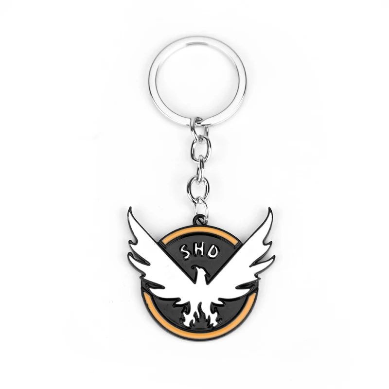 

Hot Game Tom Clancy's The Division Eagle Logo Choker Necklace SHD Letter Dog Tag Pendant Necklaces for Women Men