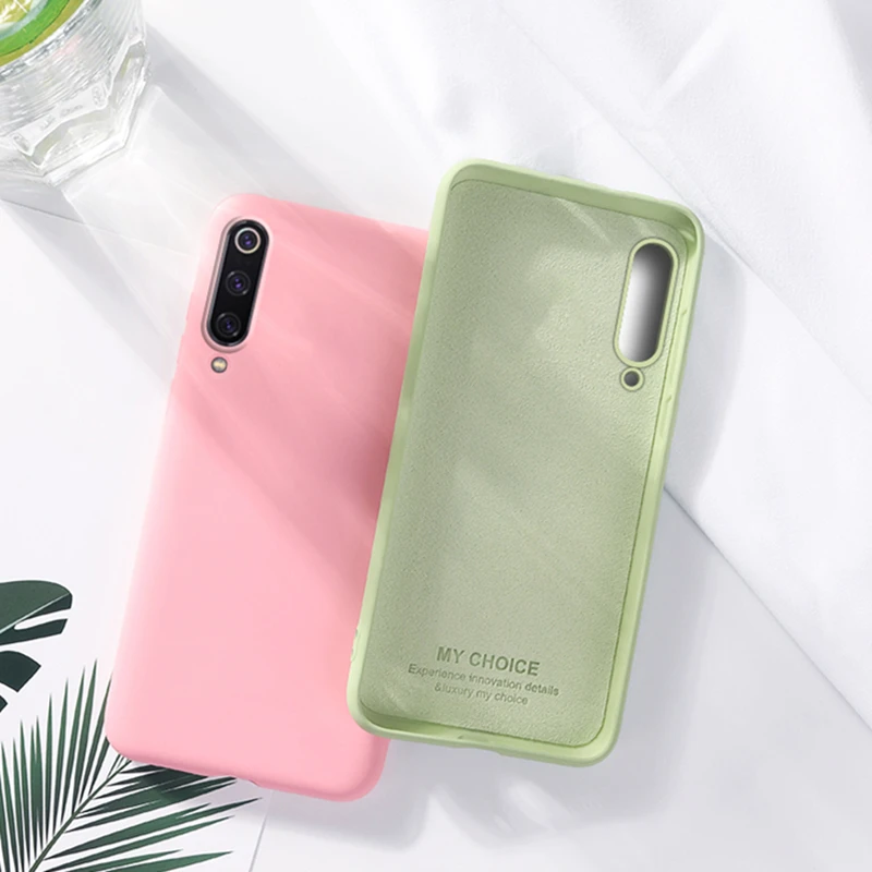 Xiaomi Mi 8 Lite case Liquid Silicone Soft Candy Phone back Case For Cover MI Mi8 Cute Protective Shell |