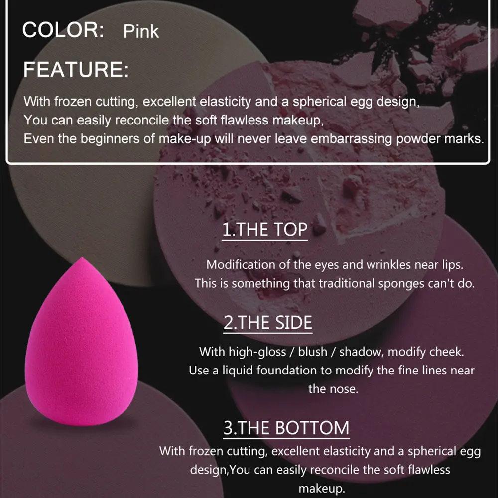 

Makeup Sponge Foundation Makeup Puff Concealer Puff Powder Wet Makeup Tool Mix Beauty Smoothing Makeup Sponge