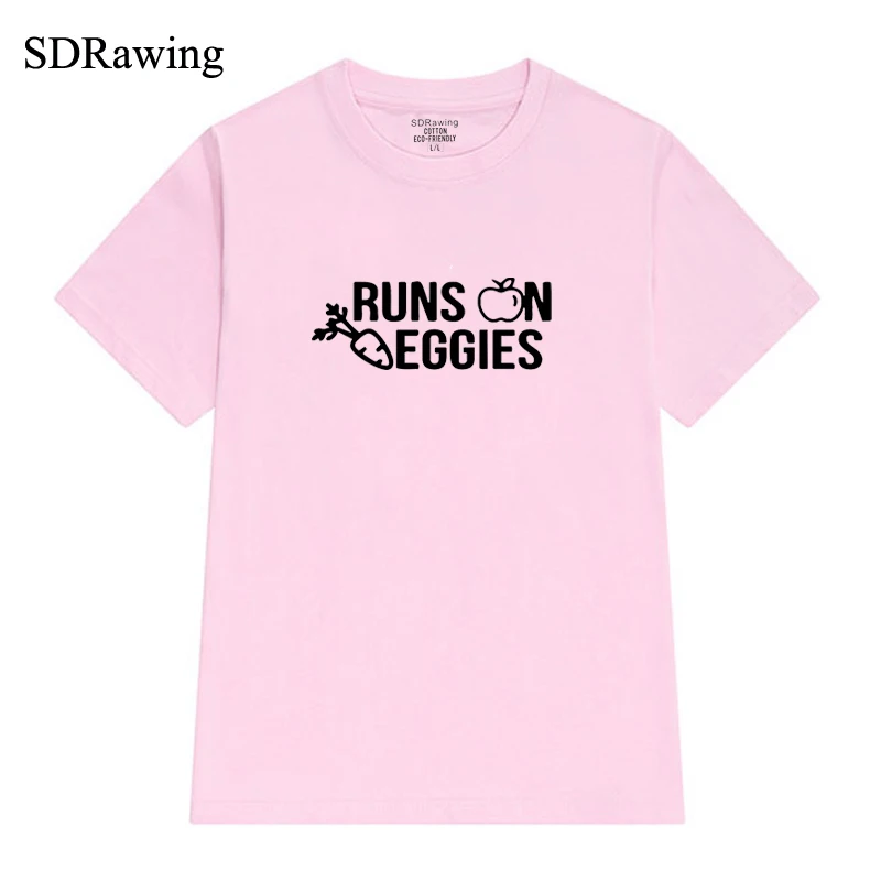 Хлопковая футболка с рисунком растений и овощей унисекс|Футболки| |