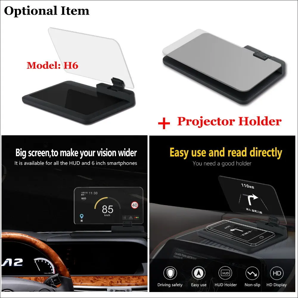 

Liandlee Car Head Up Display HUD For Mercedes Benz W210 W211 2016-2018 HD Projector Screen OBD Overspeed Alert Alarm Detector