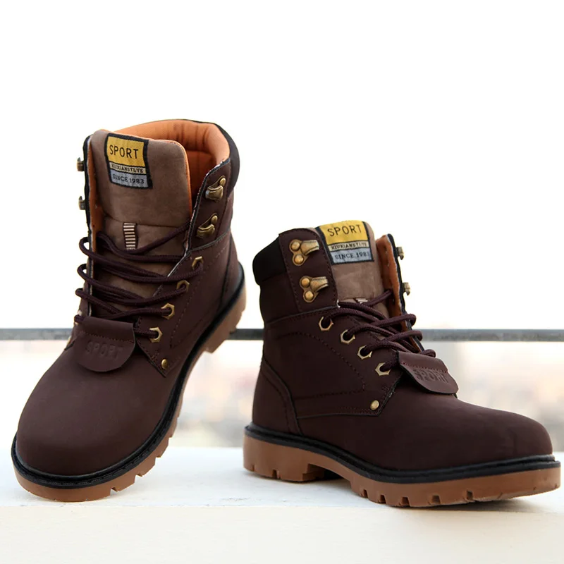 Осень Зима противоскольжения Снегоступы Обувь Мужская Открытый Работа Сапоги