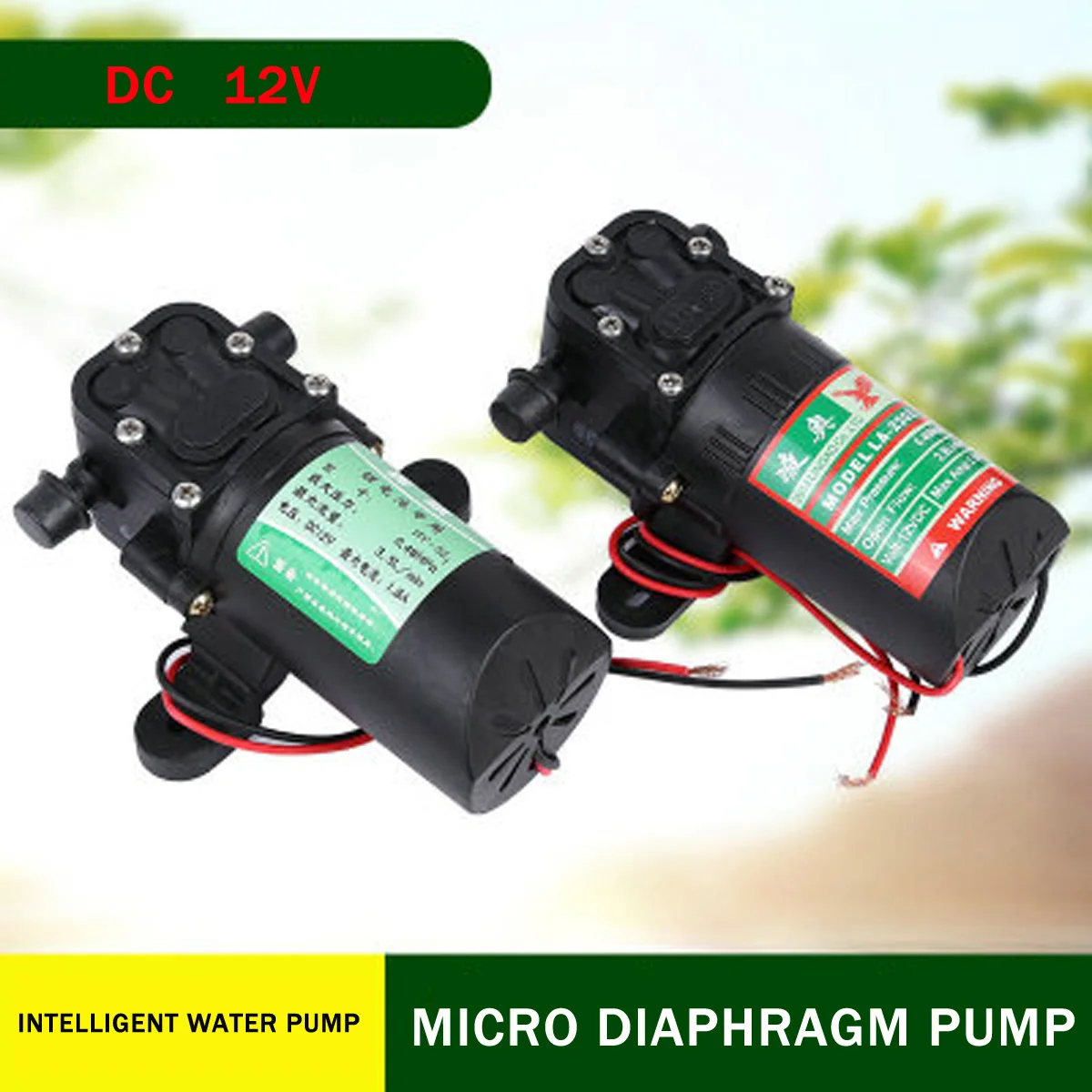 DC 12V 3.5L/мин водяной мембранный Водяной насос высокого давления самовсасывающий