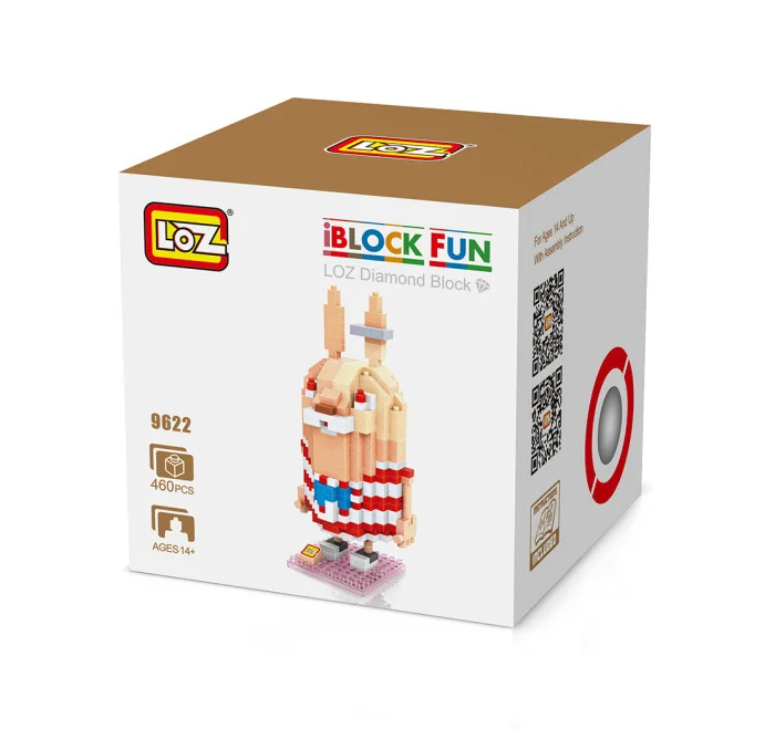 LOZ Кролик Мультфильм Фигурку Мини Строительные Блоки 3D Кирпичи Модель