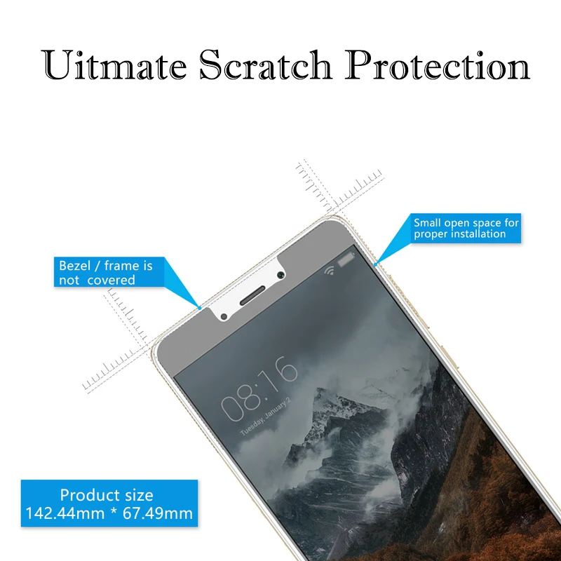 9H 0 26 мм антибликовое закаленное стекло для Xiaomi Redmi Note 4x5 Plus 5a 4 Pro 4a S2 Xiomi Mi A1 Защитная