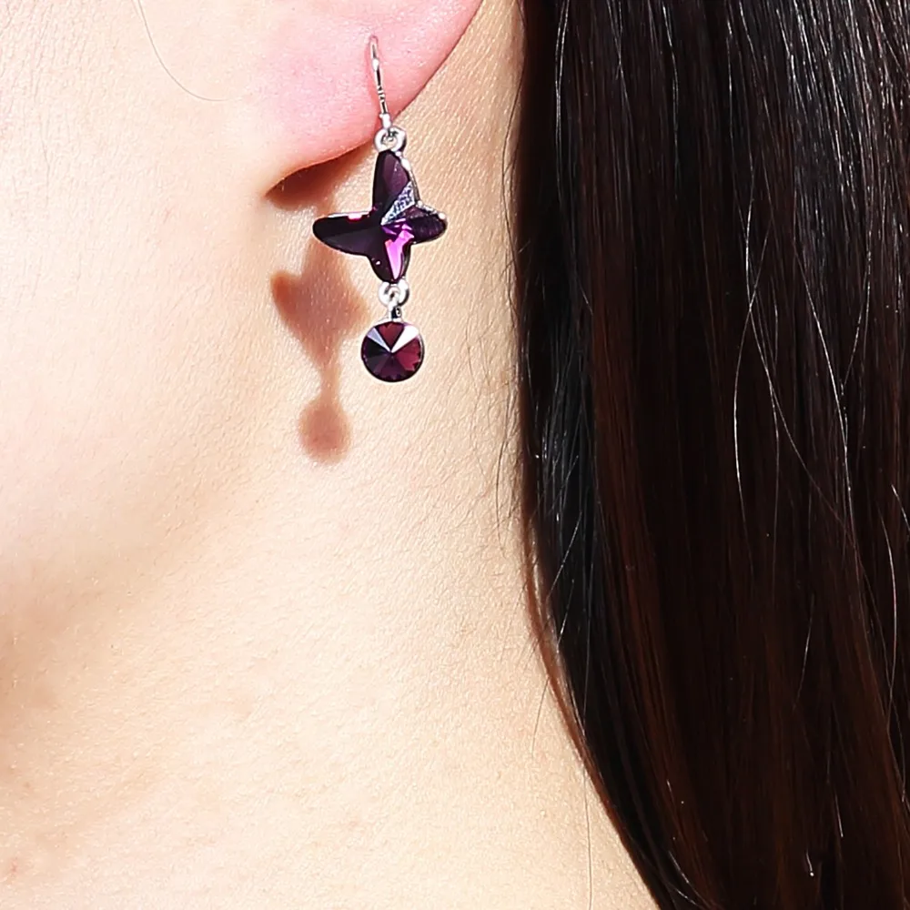 Yabel новый бренд Кристалл Висячие серьги для девочек ювелирные изделия партия