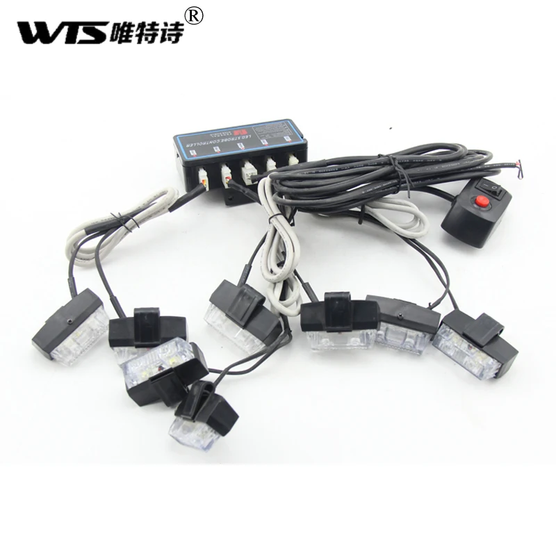 2x8 светодиодный/лот супер высокой мощности стробоскоп вспышка светодиодный