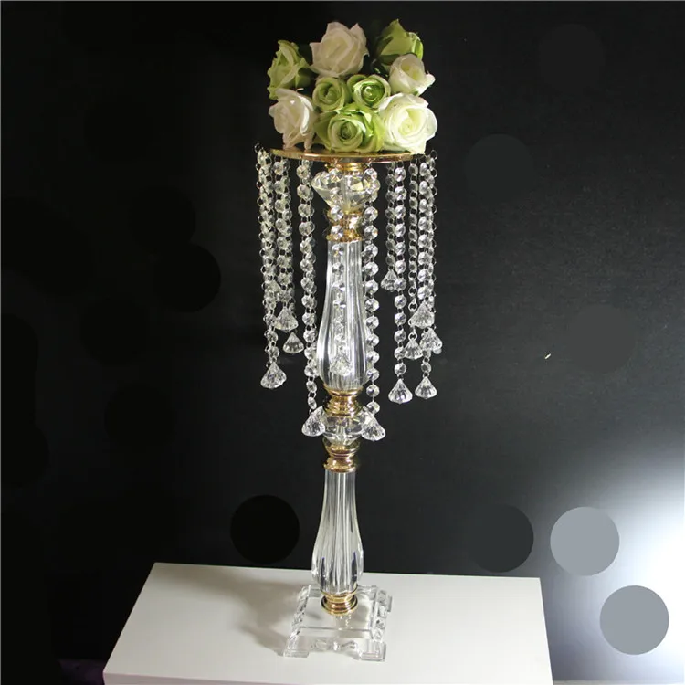 

68cm Tall crystal wedding centerpiece table centerpieces flower stand, wedding decoration 10pcs/lot