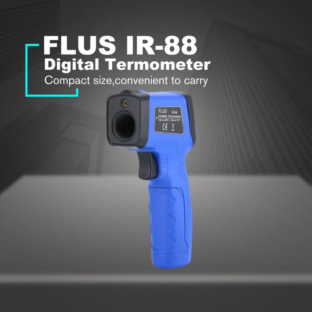 FLUS IR 88 Мини Бесконтактный лазерный цифровой термометр инфракрасный ИК