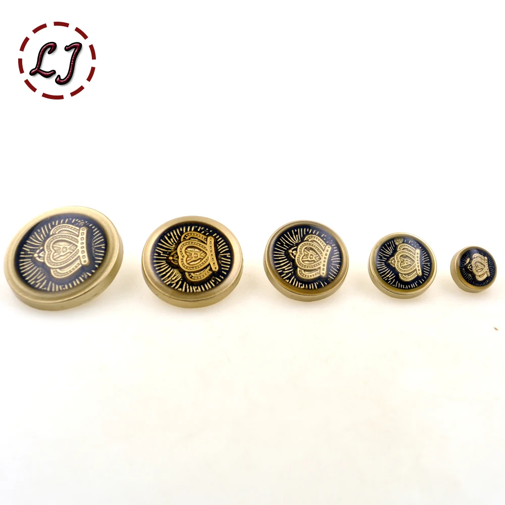 Новая мода Ремесло Кнопка 10 шт./лот краска масляная Корона металлические