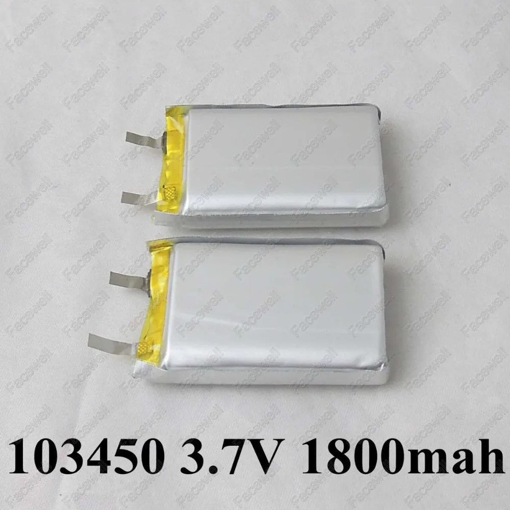 10 шт. 103450 мощность 1800 мАч 3.7 В Липо MP3 MP4 полимерный аккумулятор для gps rtk Bateria GPS Garmin