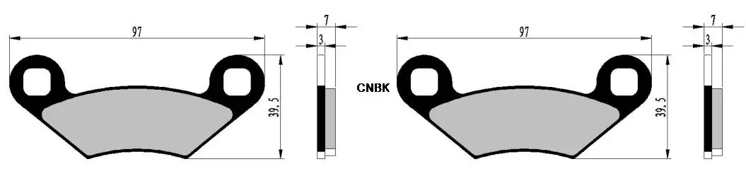 Комплект дисковых тормозных колодок подходит для POLARIS ATV 330 АТР 2004 2005 Передняя и