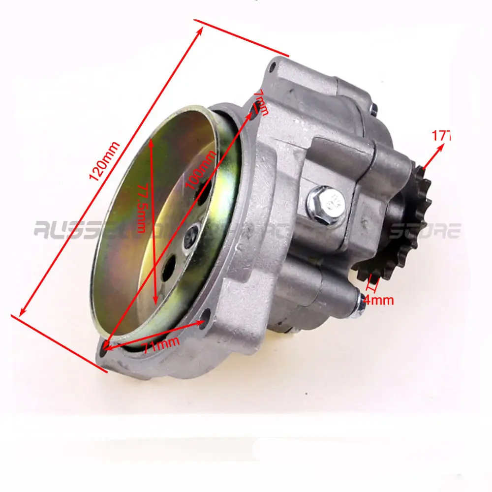 Оранжевый 49cc двигатель и редукция передач для мини ATV Карманный велосипед Скутер