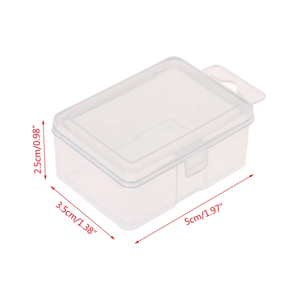 Рыболовная коробка пластиковая прозрачная приманка крючок снасти джиг хранения