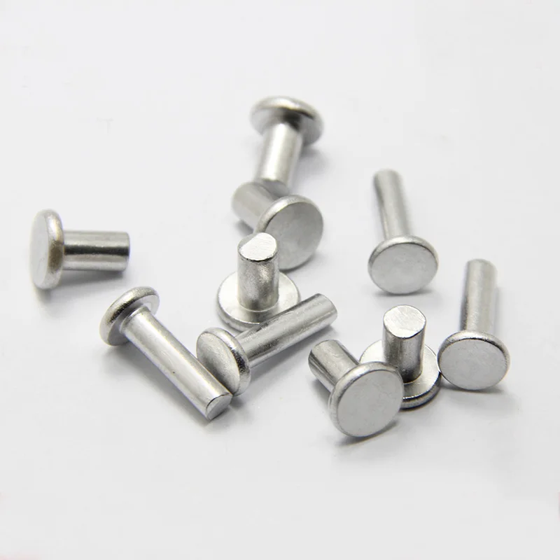 100 шт. алюминиевые заклепки длина 3/4/5/6/8/10/12 мм|aluminum rivet|rivet flataluminium solid rivet |
