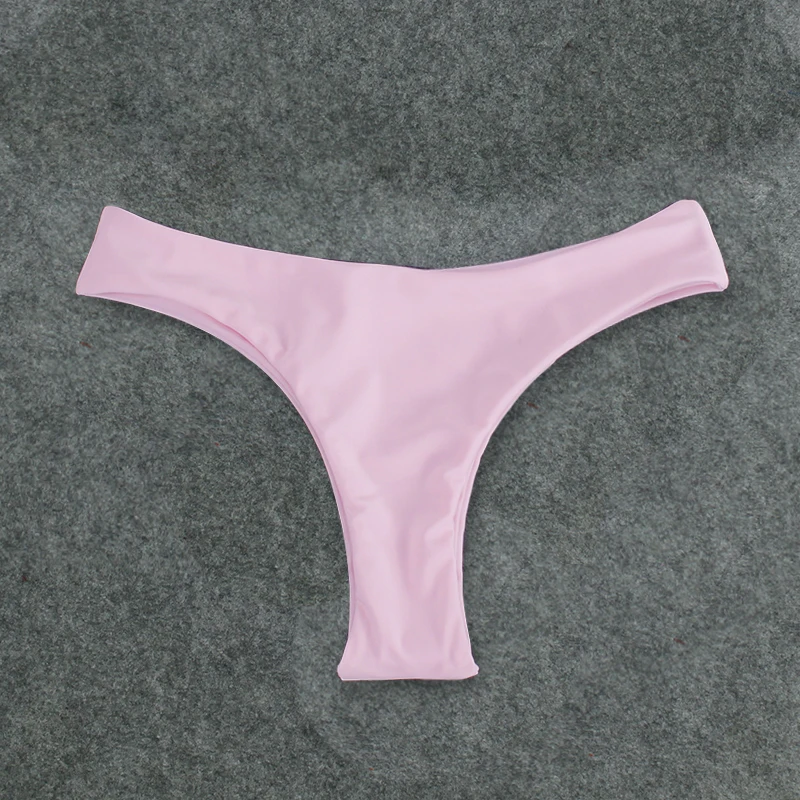 B903 pink bottom Ретро комплект бикини с высокой талией, хит, новинка, Женский Одноцветный черный купальник-бандо, Прямая поставка, купальник, купальный костюм, сексуальный купальник - Цвет: B903 pink bottom
