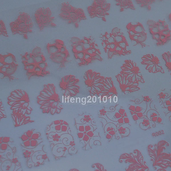 Наклейки для ногтей 108 дизайнов украшения инструменты розовые цветы Adesivos большой