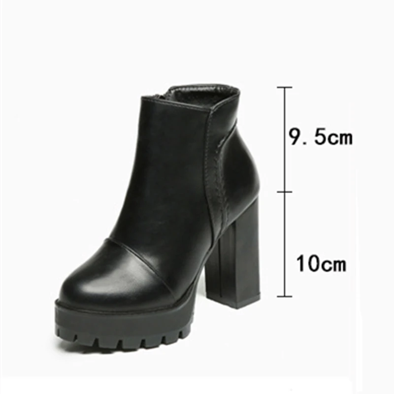 Женские ботильоны для осени однотонные туфли-лодочки из искусственной кожи на
