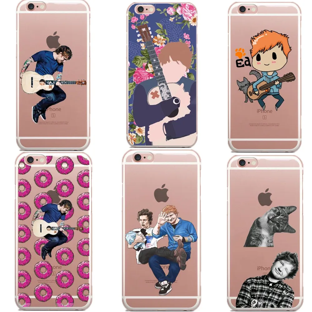 Забавный мультяшный Мягкий силиконовый чехол для телефона Super Star Ed Sheeran iPhone 5 5S SE 6