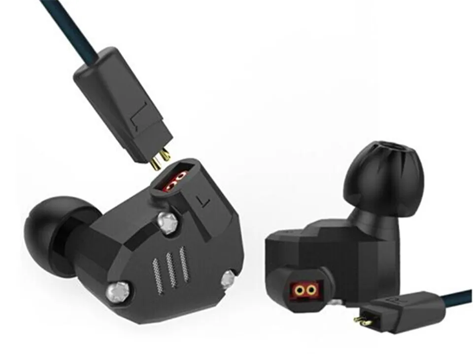 KZ ZS6 2 сбалансированные арматурные + динамических драйвера 2-контактные 0 75 мм