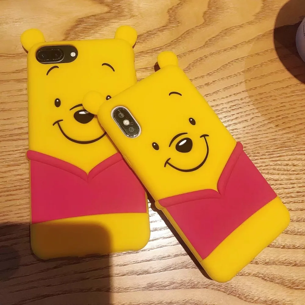 Oryksz для iPhone 7 Чехол Милые Носки с рисунком медведя из мультика мягкий силиконовый