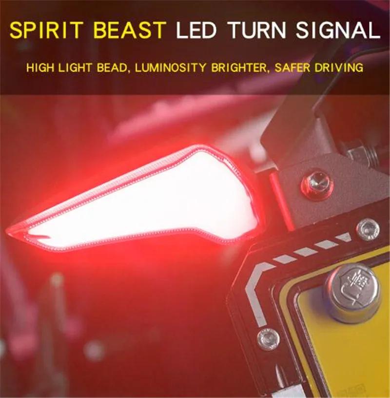 SPIRIT BEAST Мотоцикл модифицированные поворотники водонепроницаемый поворотники светодиодный фонарь направленного света декоративные сигнальные огни