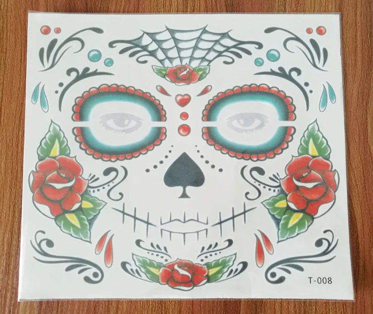 100 шт. временные тату-наклейки для лица и глаз водонепроницаемые самоклеющиеся