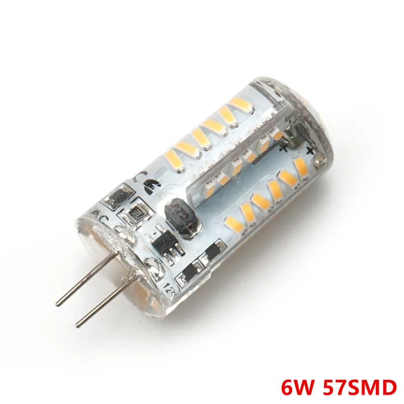 Мини G4 светодиодный светильник 4 Вт 6 Вт 8 Вт AC/DC12V 3014SMD 48/57/81 светодиодный S 360 Угол луча люстра огни заменить галогенные лампы