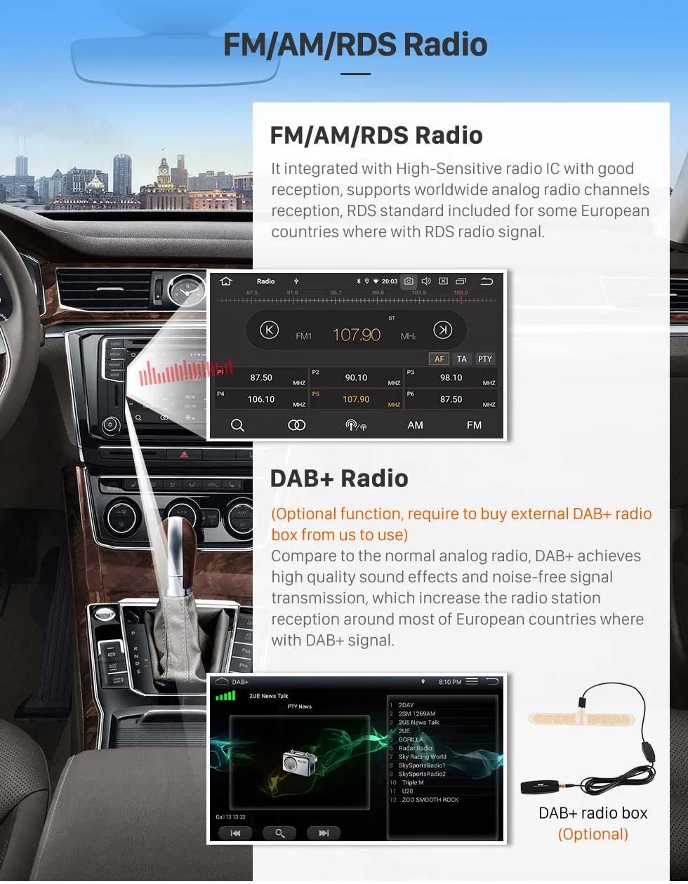 Seicane 8 дюймов Android 9,0 радио ips полный экран gps Автомобильный мультимедийный плеер для 2002-2008 Mercedes Benz E W211 E200 E220 E230