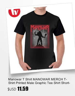 Manowar, футболка, Fighting Manowar The World Tour,, Tvri, футболка, повседневная, с принтом, с графическим принтом, футболка, полиэстер, короткий рукав, футболка