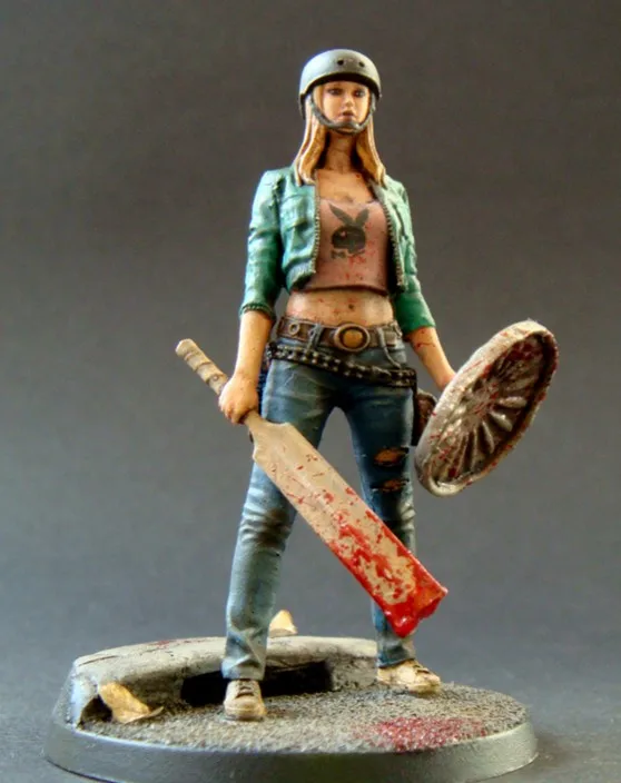 Масштаб 1/35 биохимическая смола для защиты зомби набор моделей фигурка